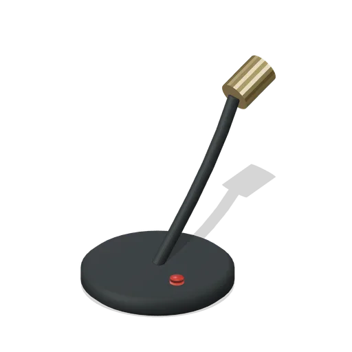 Desk Microphone (City Courthouse and Records Office)