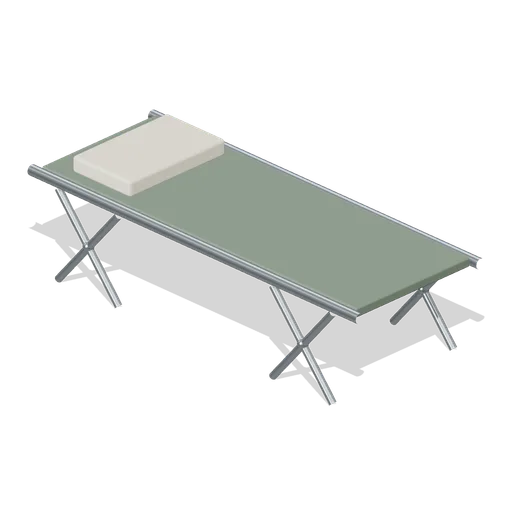Folding Camp Cot (Abandoned Weather Station and Storm Shelter)