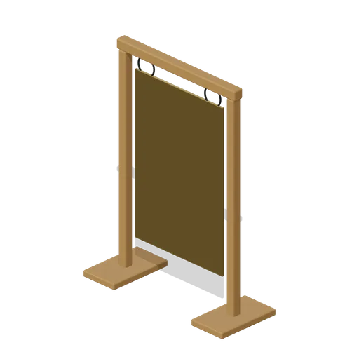 Thunder Sheet Frame (Abandoned Puppet Theatre and Prop Vault)