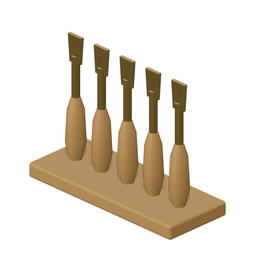 Carving Gouge Rack (Abandoned Puppet Theatre and Prop Vault)