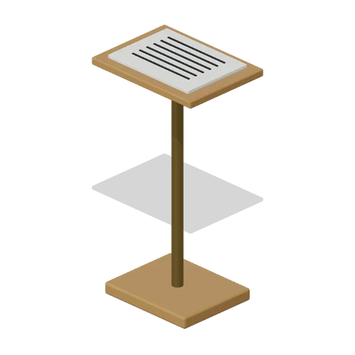 Cue Script Stand (Abandoned Puppet Theatre and Prop Vault)