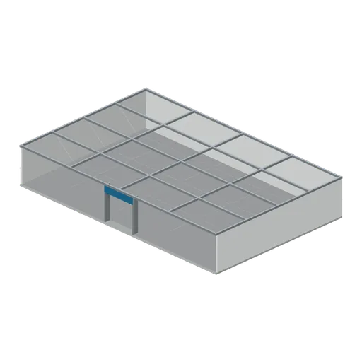 Roofed Sorting Hall (Recycling Centre and Material Sorting)