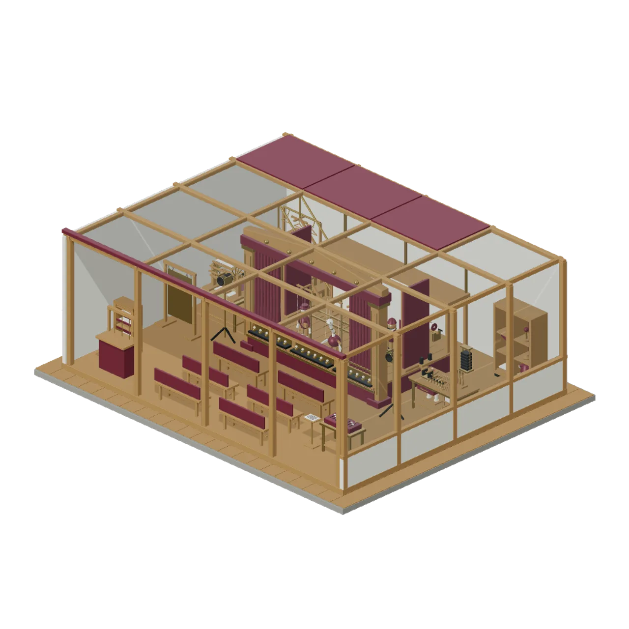 Abandoned Puppet Theatre and Prop Vault assembled scene