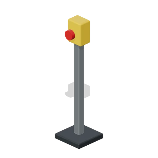 Emergency Stop Pedestal (Recycling Centre and Material Sorting)