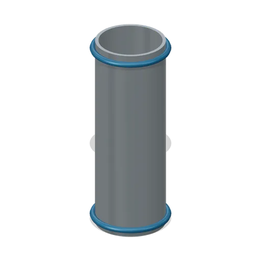 Extraction Duct Straight (Recycling Centre and Material Sorting)