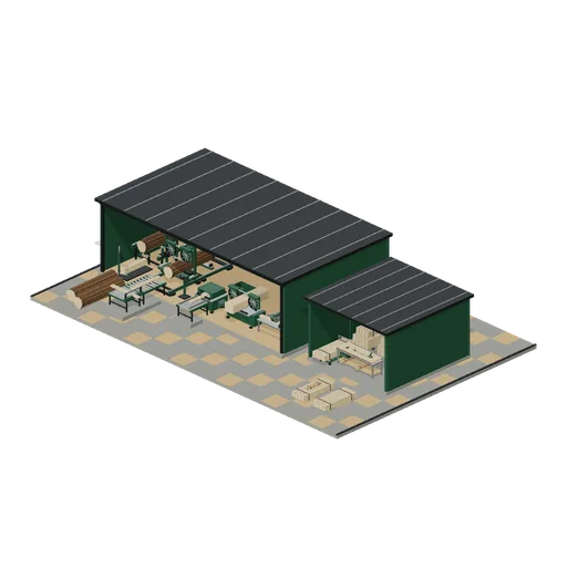 Working Timber Yard (Sawmill and Timber Yard)