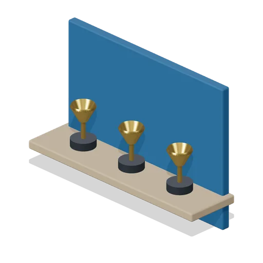Trophy Shelf (Fencing Club and Tournament Piste)