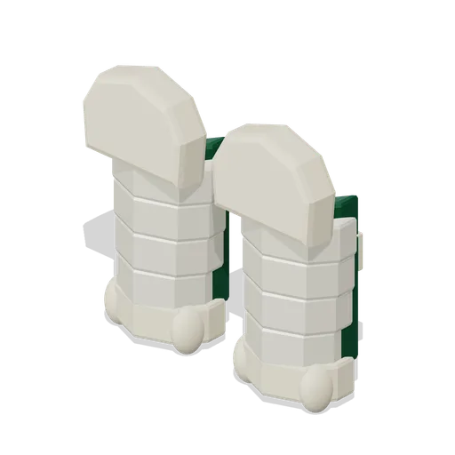 Wicketkeeping Pad Pair (Cricket Ground and Pavilion)