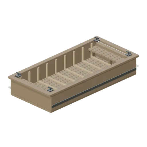 Shallow Salt Cargo Barge (Coastal Saltworks and Trade Port)