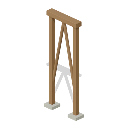 Launder Support Bent (Medieval Watermill and Granary)