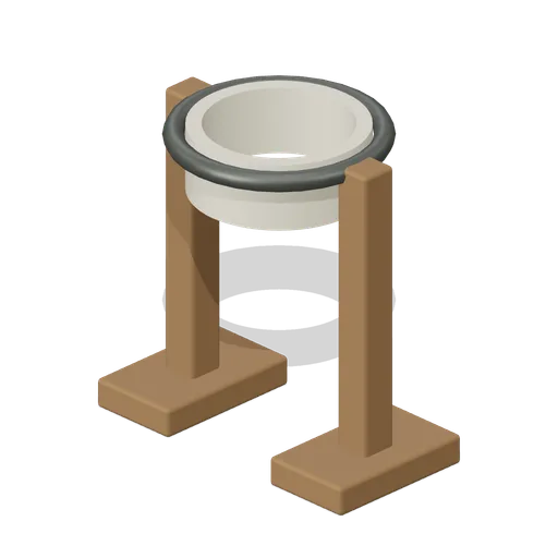 Flour Sack Filling Stand (Medieval Watermill and Granary)