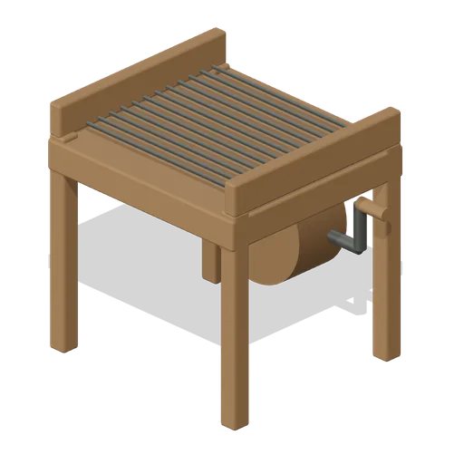 Hand Cranked Grain Cleaner (Medieval Watermill and Granary)