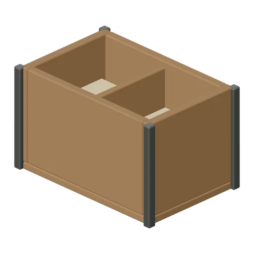 Divided Grain Storage Bin (Medieval Watermill and Granary)