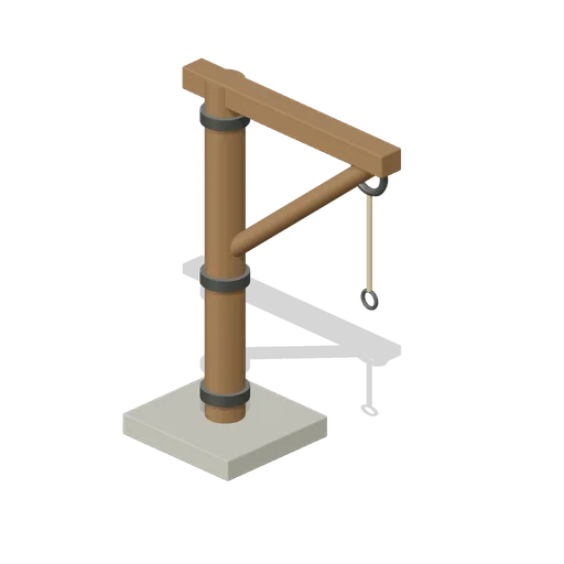 Millstone Lifting Crane (Medieval Watermill and Granary)