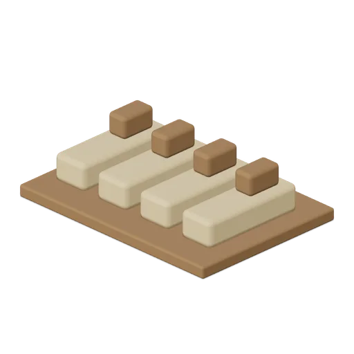 Replacement Wooden Gear Tooth Set (Medieval Watermill and Granary)