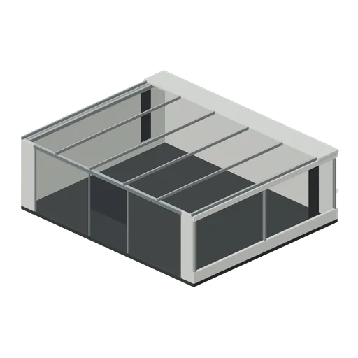Roofed Grow Deck Module (Generation Ship Hydroponics)