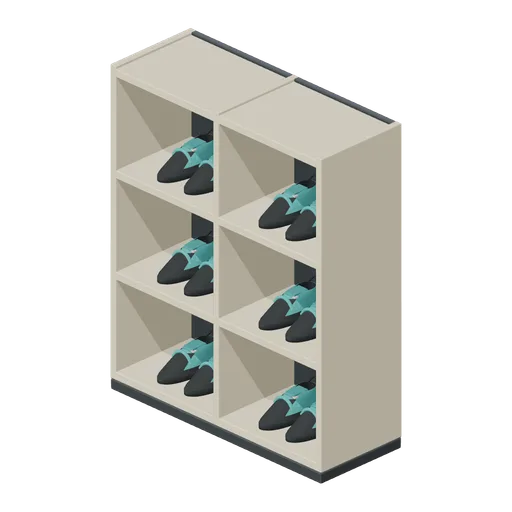 Ventilated Shoe Cubby (Indoor Climbing and Bouldering Gym)