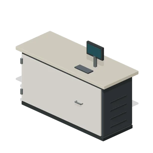 Membership Reception Counter (Indoor Climbing and Bouldering Gym)