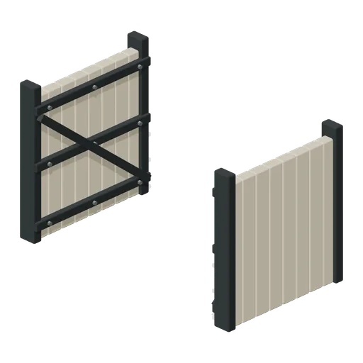 Lower Mitre Gate Pair (Canal Boats and Lock Operations)