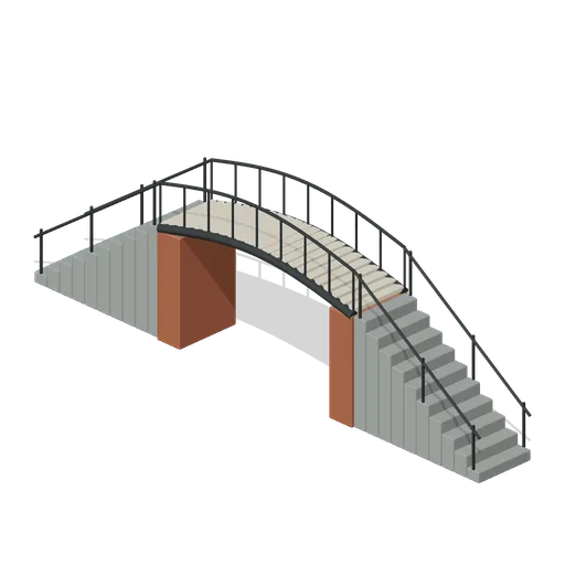 Canal Footbridge (Canal Boats and Lock Operations)