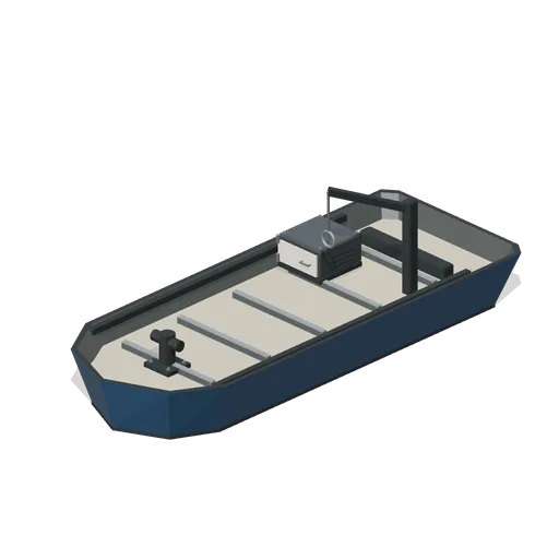 Open Maintenance Workboat (Canal Boats and Lock Operations)