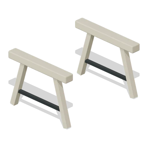 Lock Gate Repair Trestles (Canal Boats and Lock Operations)