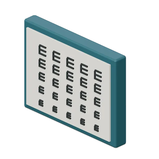 Visual Chart Display (Optician and Optical Lens Workshop)