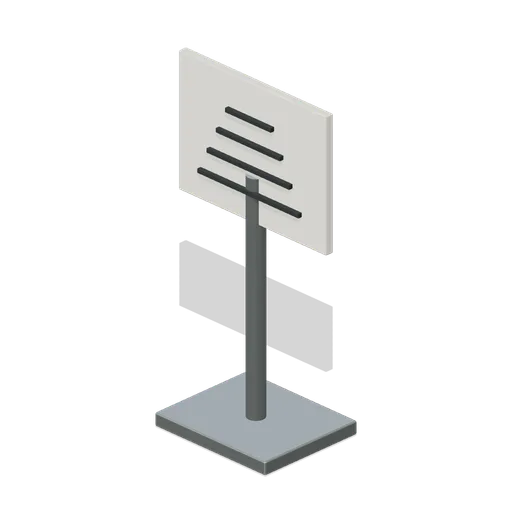 Near Vision Card Stand (Optician and Optical Lens Workshop)
