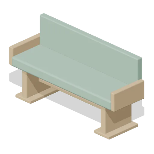 Upholstered Waiting Bench (Hearing Aid and Audiology Clinic)