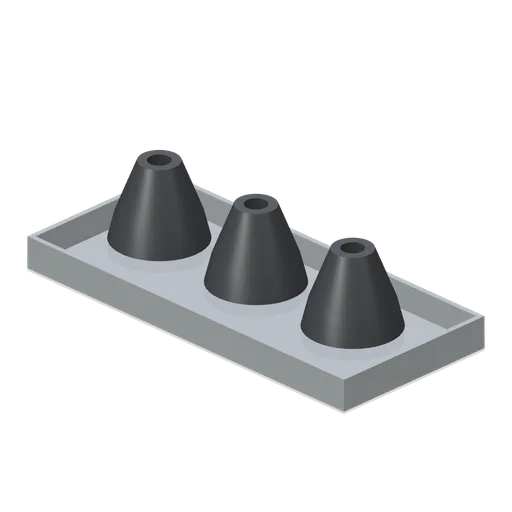 Rubber Lens Friction Cone Set (Camera Repair and Darkroom Laboratory)