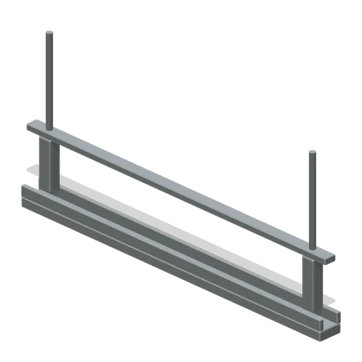 Storage Screen Rail Straight (Museum Conservation and Art Restoration)