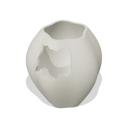 Original Fractured Ceramic Vessel (Museum Conservation and Art Restoration)