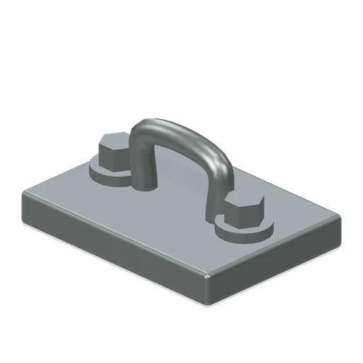 Restraint Strap Anchor Plate (Museum Conservation and Art Restoration)
