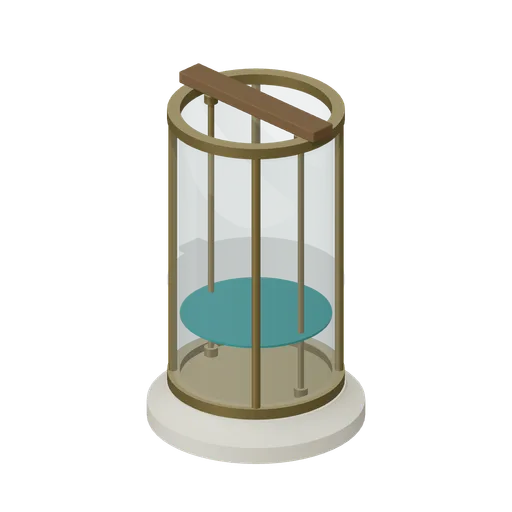 Cylindrical Float Clock Tower (Water Clock Garden and Hydraulic Puzzles)