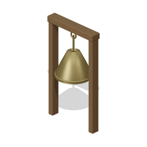 Suspended Hour Bell (Water Clock Garden and Hydraulic Puzzles)