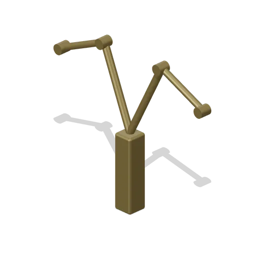 Heron Wing Linkage (Water Clock Garden and Hydraulic Puzzles)