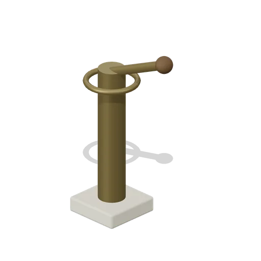 Selector Lever Pedestal (Water Clock Garden and Hydraulic Puzzles)