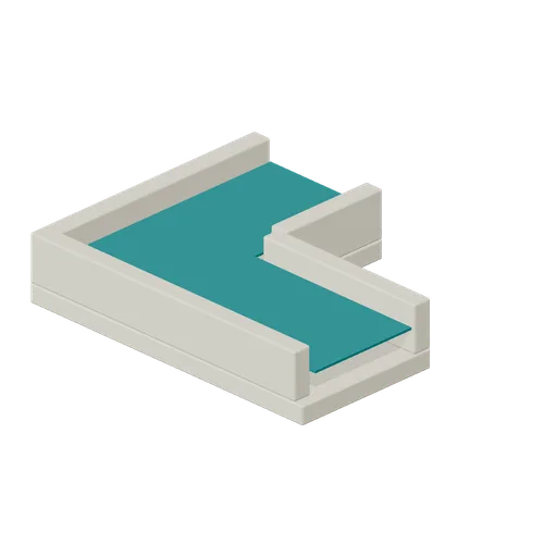 Open Channel Elbow (Water Clock Garden and Hydraulic Puzzles)