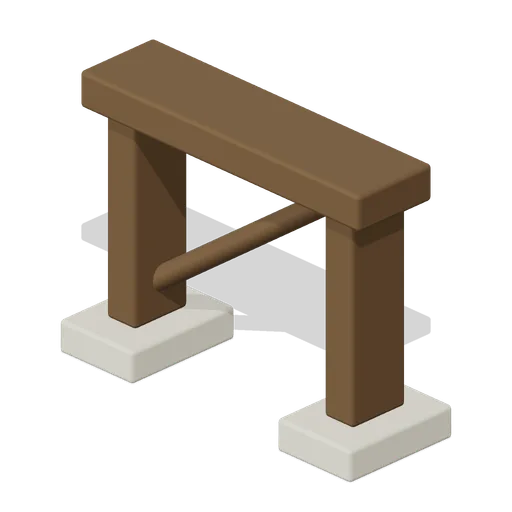 Raised Channel Trestle (Water Clock Garden and Hydraulic Puzzles)