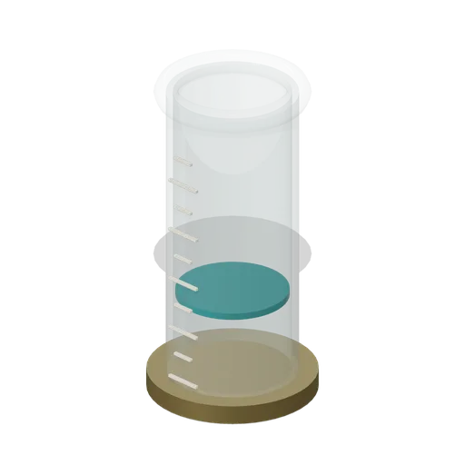 Drip Catch Measuring Cylinder (Water Clock Garden and Hydraulic Puzzles)
