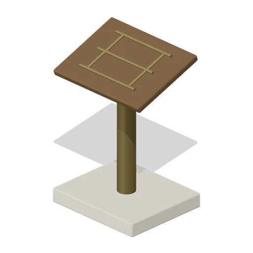 Hydraulic Diagram Lectern (Water Clock Garden and Hydraulic Puzzles)