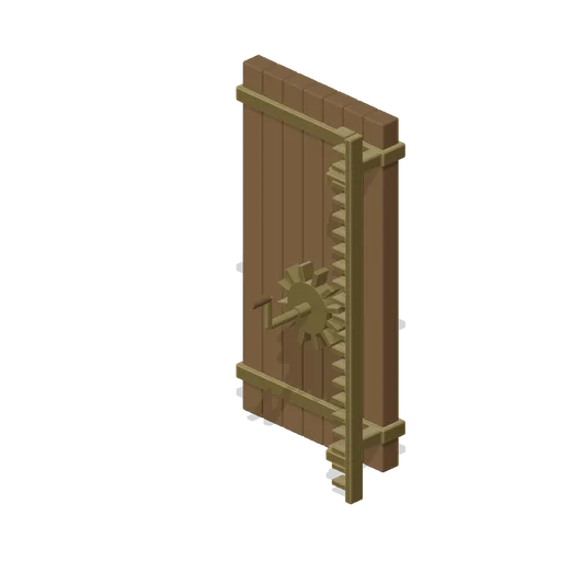 Geared Puzzle Door (Water Clock Garden and Hydraulic Puzzles)