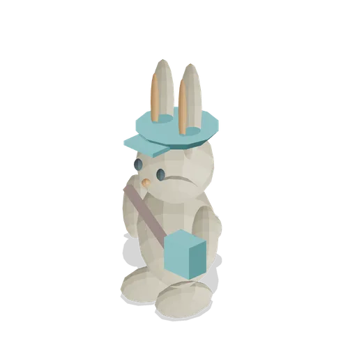 Meadow Courier Rabbit Courier Statue