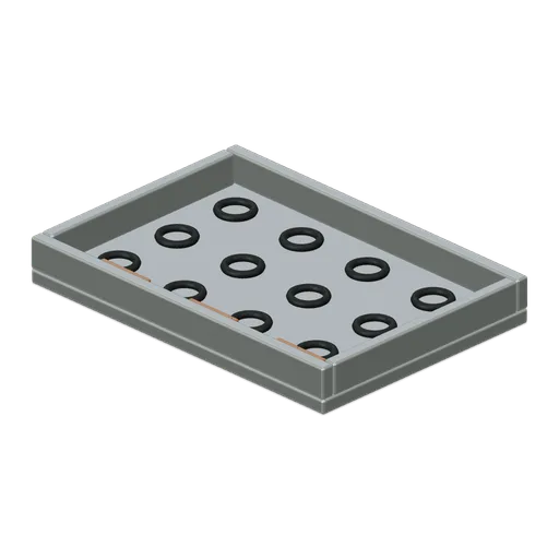 Blanket Fastening Tray (Spacecraft Thermal Test Chamber)
