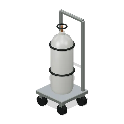 Helium Bottle Trolley (Spacecraft Thermal Test Chamber)