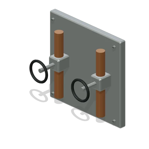 Coolant Valve Panel (Spacecraft Thermal Test Chamber)