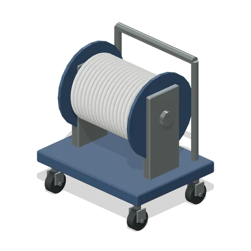 Line Reel Trolley (Spacecraft Parachute Packing Hall)