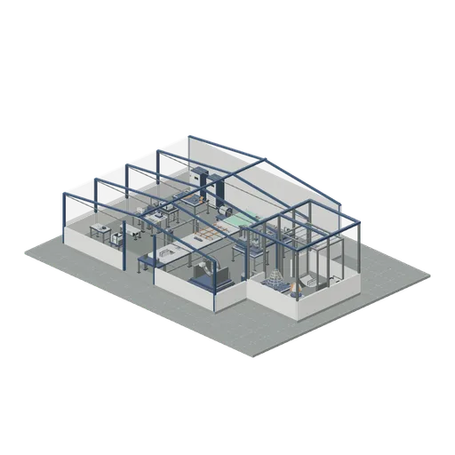 Spacecraft textile inspection and recovery packing floor (Spacecraft Parachute Packing Hall)