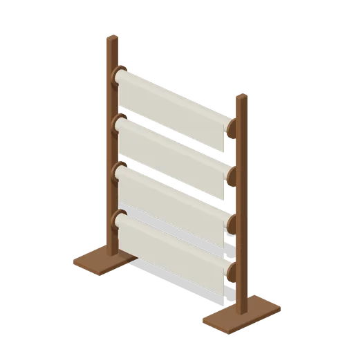 Hanging Map Roller Rack (Fantasy Cartographers Map Printing Guild)