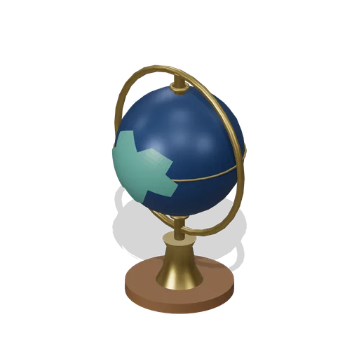 Rotating Fantasy Globe (Fantasy Cartographers Map Printing Guild)